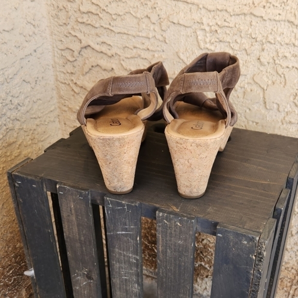 Gabor‎ Leather Suede Sandals - Picture 3 of 10